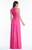 Modest Sleeveless Zipper Chiffon Floor Length Ruching Plus Size Bridesmaid Dresses