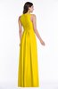 Modest Sleeveless Zipper Chiffon Floor Length Ruching Plus Size Bridesmaid Dresses