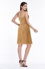 Mature A-line Sleeveless Zipper Chiffon Knee Length Plus Size Bridesmaid Dresses