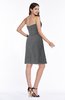 Mature A-line Sleeveless Zipper Chiffon Knee Length Plus Size Bridesmaid Dresses