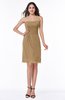 Mature A-line Sleeveless Zipper Chiffon Knee Length Plus Size Bridesmaid Dresses