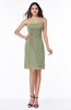 Mature A-line Sleeveless Zipper Chiffon Knee Length Plus Size Bridesmaid Dresses