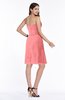 Mature A-line Sleeveless Zipper Chiffon Knee Length Plus Size Bridesmaid Dresses