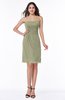 Mature A-line Sleeveless Zipper Chiffon Knee Length Plus Size Bridesmaid Dresses