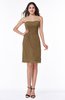 Mature A-line Sleeveless Zipper Chiffon Knee Length Plus Size Bridesmaid Dresses