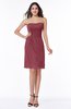 Mature A-line Sleeveless Zipper Chiffon Knee Length Plus Size Bridesmaid Dresses