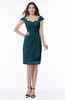 Romantic Sheath Sweetheart Chiffon Knee Length Ruching Plus Size Bridesmaid Dresses