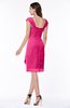 Romantic Sheath Sweetheart Chiffon Knee Length Ruching Plus Size Bridesmaid Dresses