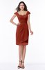 Romantic Sheath Sweetheart Chiffon Knee Length Ruching Plus Size Bridesmaid Dresses