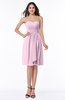 Glamorous A-line Sweetheart Sleeveless Zipper Knee Length Plus Size Bridesmaid Dresses