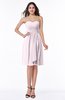 Glamorous A-line Sweetheart Sleeveless Zipper Knee Length Plus Size Bridesmaid Dresses