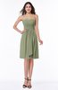 Glamorous A-line Sweetheart Sleeveless Zipper Knee Length Plus Size Bridesmaid Dresses