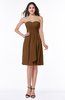 Glamorous A-line Sweetheart Sleeveless Zipper Knee Length Plus Size Bridesmaid Dresses