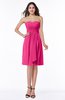 Glamorous A-line Sweetheart Sleeveless Zipper Knee Length Plus Size Bridesmaid Dresses