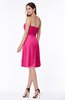 Glamorous A-line Sweetheart Sleeveless Zipper Knee Length Plus Size Bridesmaid Dresses