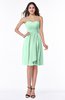 Glamorous A-line Sweetheart Sleeveless Zipper Knee Length Plus Size Bridesmaid Dresses
