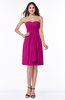 Glamorous A-line Sweetheart Sleeveless Zipper Knee Length Plus Size Bridesmaid Dresses