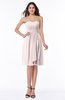 Glamorous A-line Sweetheart Sleeveless Zipper Knee Length Plus Size Bridesmaid Dresses
