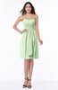 Glamorous A-line Sweetheart Sleeveless Zipper Knee Length Plus Size Bridesmaid Dresses