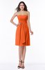 Glamorous A-line Sweetheart Sleeveless Zipper Knee Length Plus Size Bridesmaid Dresses