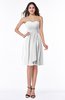 Glamorous A-line Sweetheart Sleeveless Zipper Knee Length Plus Size Bridesmaid Dresses