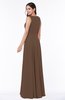Classic A-line Bateau Sleeveless Zipper Plus Size Bridesmaid Dresses