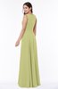 Classic A-line Bateau Sleeveless Zipper Plus Size Bridesmaid Dresses