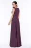 Classic A-line Bateau Sleeveless Zipper Plus Size Bridesmaid Dresses