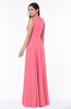 Classic A-line Bateau Sleeveless Zipper Plus Size Bridesmaid Dresses