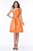 Plain Baby Doll Half Backless Satin Ruching Plus Size Bridesmaid Dresses