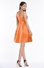 Plain Baby Doll Half Backless Satin Ruching Plus Size Bridesmaid Dresses