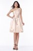 Plain Baby Doll Half Backless Satin Ruching Plus Size Bridesmaid Dresses