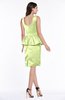 Classic Column Scoop Sleeveless Satin Plus Size Bridesmaid Dresses