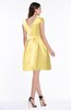 Modest Baby Doll Scoop Zip up Bow Plus Size Bridesmaid Dresses