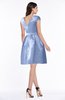 Modest Baby Doll Scoop Zip up Bow Plus Size Bridesmaid Dresses