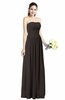 Modern A-line Strapless Zipper Floor Length Plus Size Bridesmaid Dresses