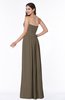 Modern A-line Strapless Zipper Floor Length Plus Size Bridesmaid Dresses