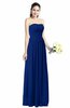 Modern A-line Strapless Zipper Floor Length Plus Size Bridesmaid Dresses