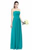 Modern A-line Strapless Zipper Floor Length Plus Size Bridesmaid Dresses