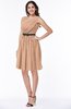 Modern Zipper Chiffon Knee Length Sash Plus Size Bridesmaid Dresses