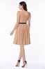 Modern Zipper Chiffon Knee Length Sash Plus Size Bridesmaid Dresses