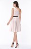 Modern Zipper Chiffon Knee Length Sash Plus Size Bridesmaid Dresses