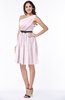 Modern Zipper Chiffon Knee Length Sash Plus Size Bridesmaid Dresses