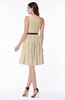 Modern Zipper Chiffon Knee Length Sash Plus Size Bridesmaid Dresses