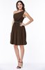 Modern Zipper Chiffon Knee Length Sash Plus Size Bridesmaid Dresses