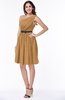 Modern Zipper Chiffon Knee Length Sash Plus Size Bridesmaid Dresses