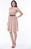 Modern Zipper Chiffon Knee Length Sash Plus Size Bridesmaid Dresses