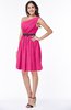 Modern Zipper Chiffon Knee Length Sash Plus Size Bridesmaid Dresses