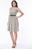 Modern Zipper Chiffon Knee Length Sash Plus Size Bridesmaid Dresses