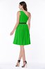 Modern Zipper Chiffon Knee Length Sash Plus Size Bridesmaid Dresses